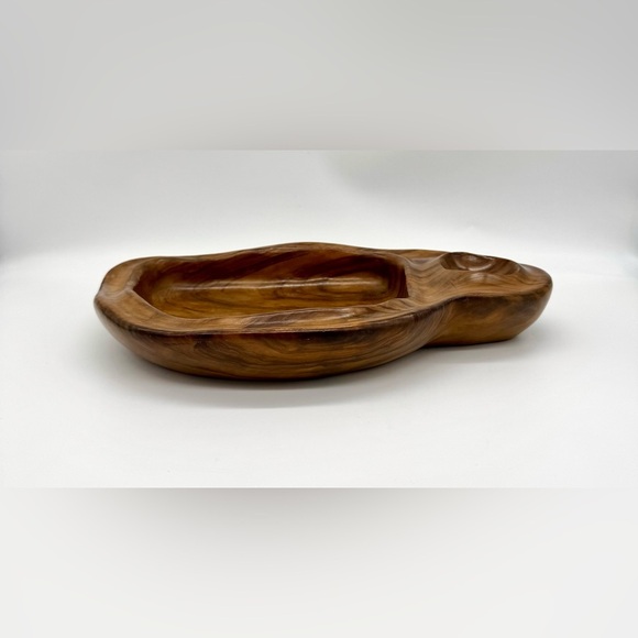 Vintage DAN KARNER Hand Carved Mid Century Wooden Serving Bowl Barcelona, Spain - Picture 4 of 7